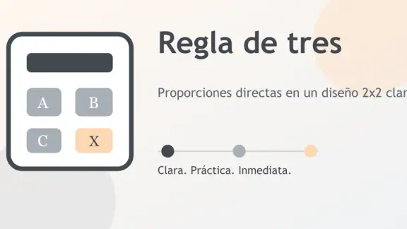 Regla de Tres con Historial screenshot
