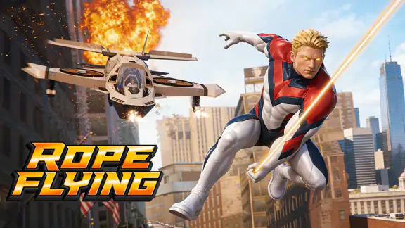 Rope Flying Hero Prime screenshot