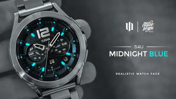 S4U Midnight Blue - watch face screenshot