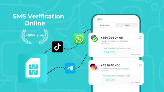 SimCode: Números virtuales SMS screenshot