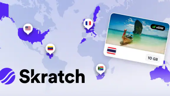 Skratch: Travel Map & eSIM screenshot