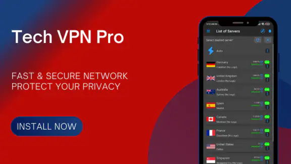 Tech VPN Pro / Protect Privacy screenshot