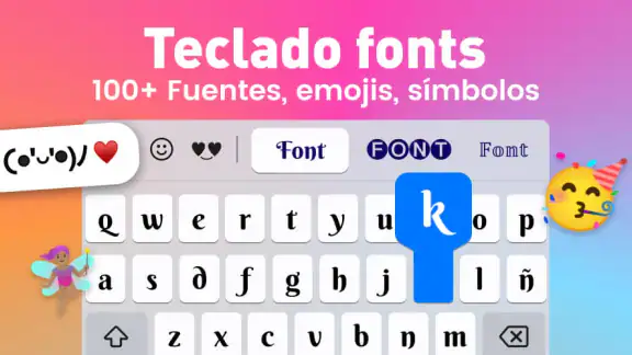 Teclado fonts: Letras y fuente screenshot