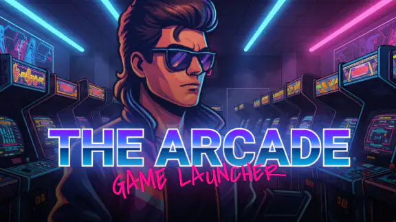 The Arcade · Game Hub Launcher screenshot