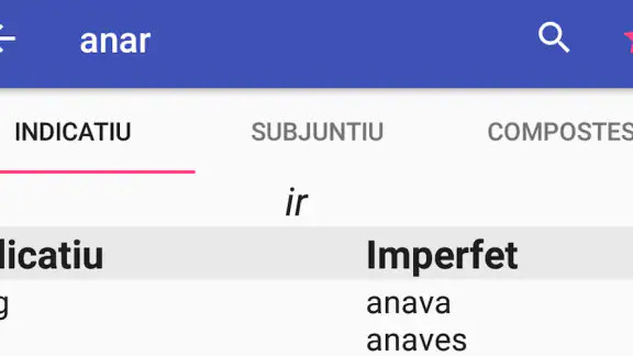 Verbs catalans screenshot