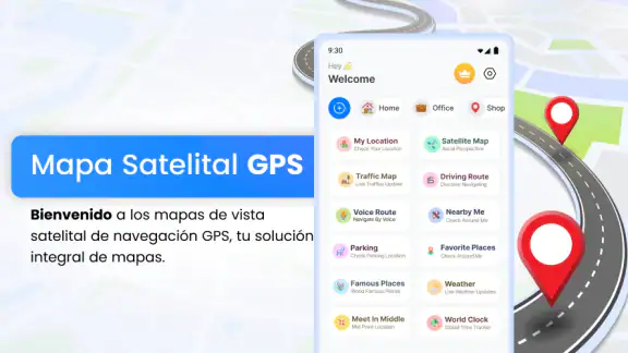 Vista satelital en vivo mapa screenshot