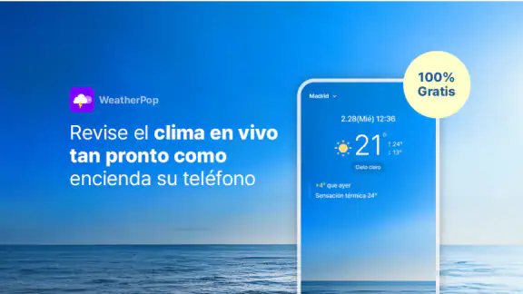 WeatherPop Español (Aviso) screenshot