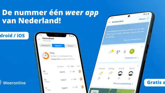 Weeronline: weer & buien radar screenshot