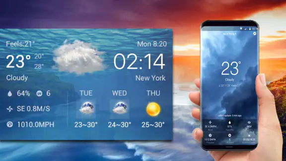 Widget pronóstico del tiempo screenshot