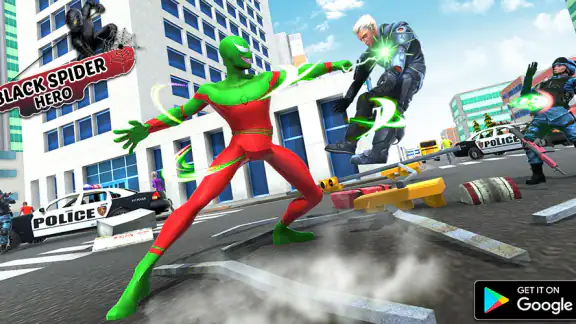 black spider super hero games screenshot