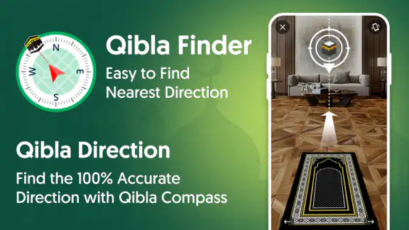 Boussole Qibla-Qibla Direction screenshot