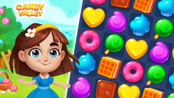 Candy Valley - Match 3 Puzzle screenshot