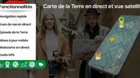 Carte de la Terre satellite screenshot