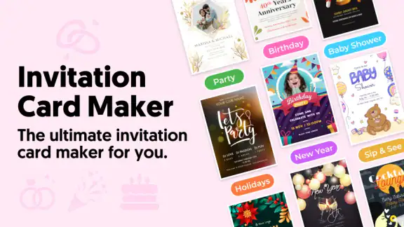 Créateur cartes d'invitation screenshot