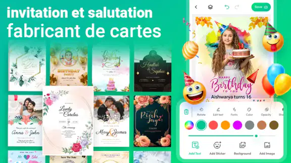 Créateur de carte d'invitation screenshot