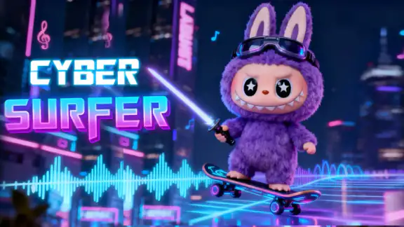 Cyber Surfer Aventure musicale screenshot