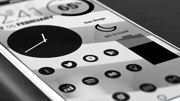 Dark Void Pro - Black Icons screenshot