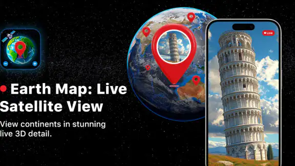 Earth Map: Live Satellite View screenshot