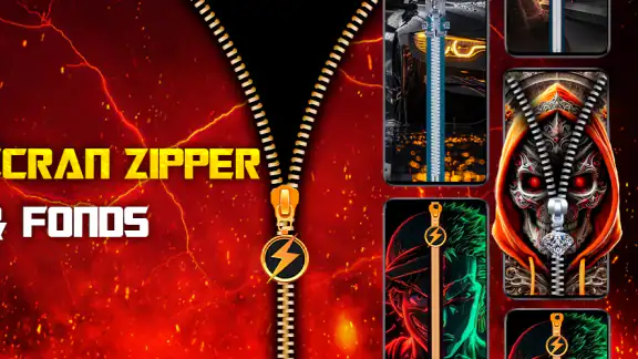 Écran Zipper & Fonds screenshot