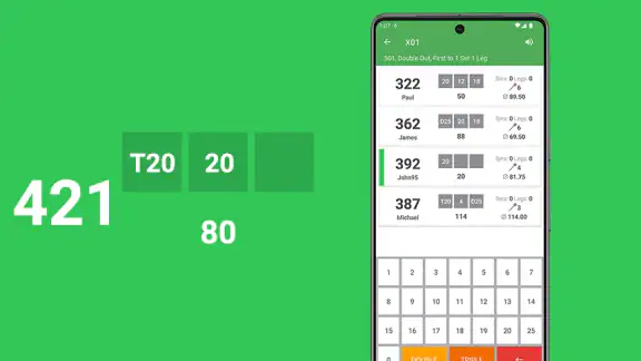 Fléchettes Compteur de Scores screenshot