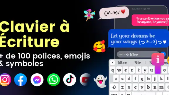 Fonts: Clavier à Écriture screenshot