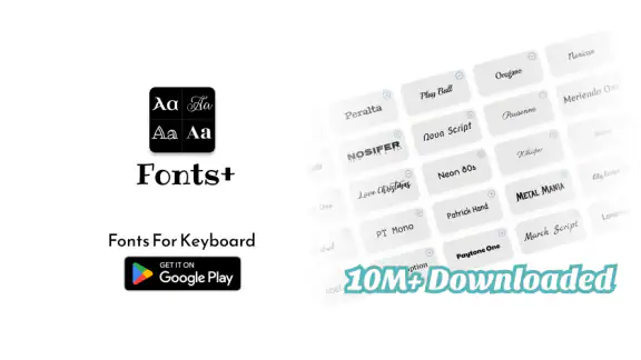 Fonts+ Clavier de polices screenshot