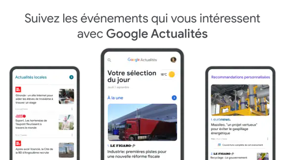Google Actualités screenshot