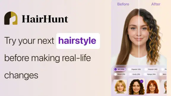 HairHunt : Coiffures IA screenshot