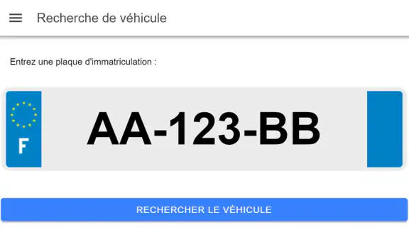 Immatriculation Scanner screenshot