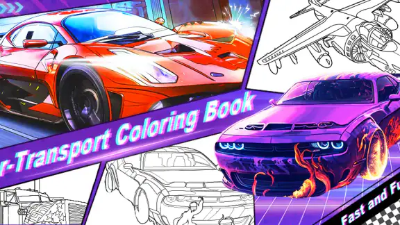 jeu de coloriage de voitures screenshot