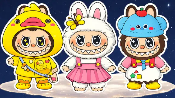 Labubu Dress Up Games for kids screenshot