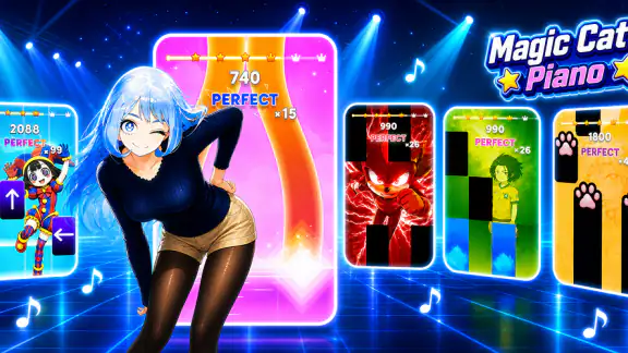 Magic Cat Piano: Music Tiles screenshot