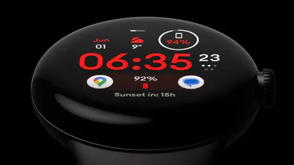 Material 4: Watch face screenshot