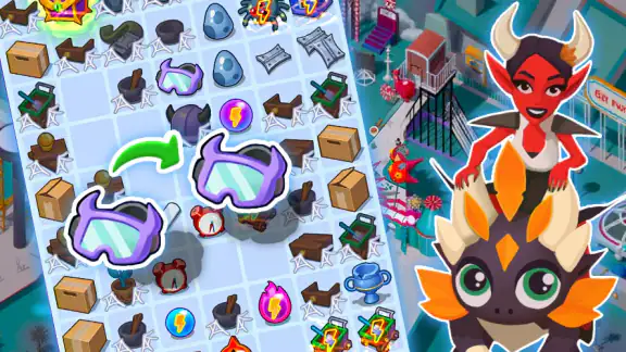 Merge Helltown: jeu de fusion screenshot