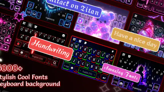 Neon Red Heartbeat Thème screenshot