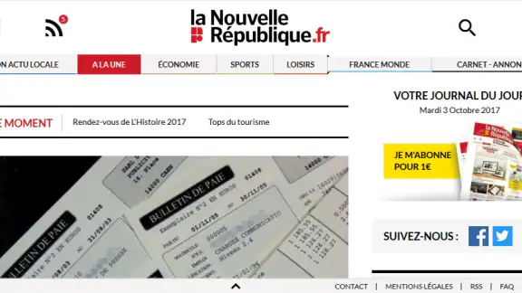 Nvelle République Centre-Ouest screenshot
