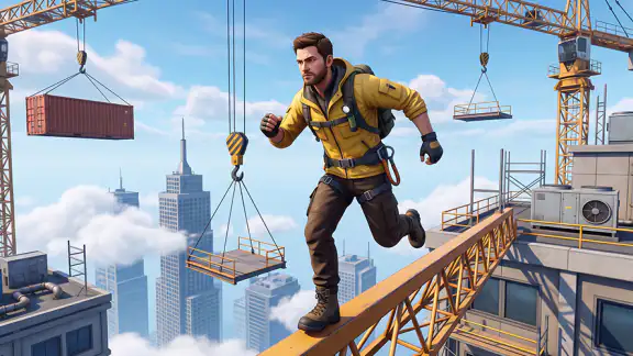 Only Going Up Rooftop: Parkour screenshot