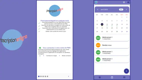 Prescription en ligne screenshot