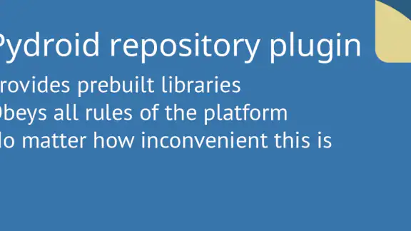 Pydroid repository plugin screenshot