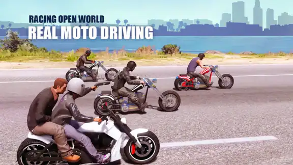 Real Moto Driving Racing World screenshot
