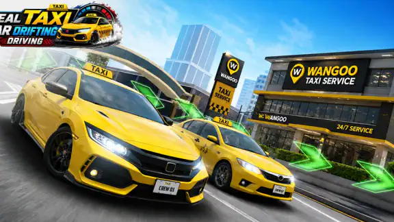 Real Taxi Car Drifting Driving screenshot