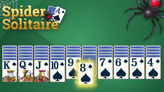 Rétro Spider Solitaire screenshot