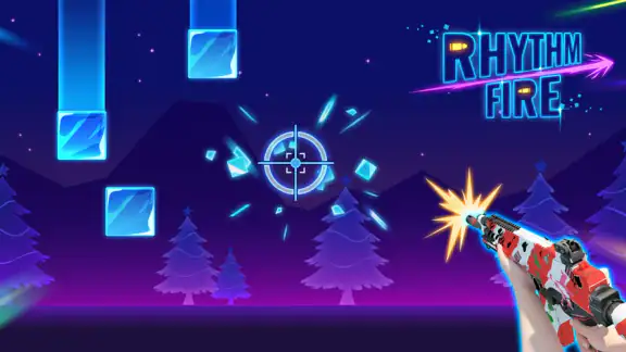 Rhythm Fire - Jeu de Tir EDM screenshot