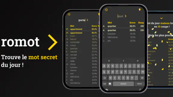 romot - Mot secret Cemantix ! screenshot