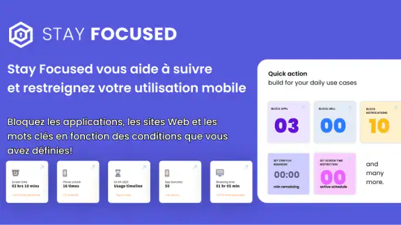 Stay Focused: blocage d'applis screenshot