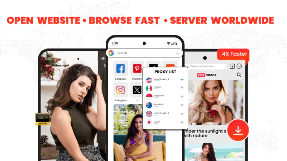 Video Downloader Proxy Browser screenshot