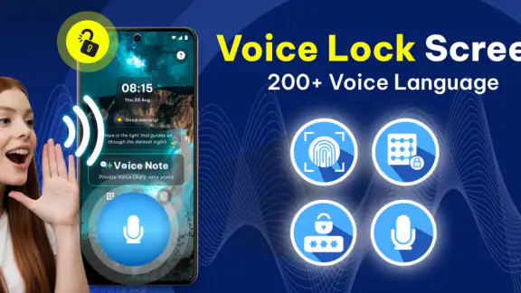Ai Voice Lock Screen - VoiceOS screenshot