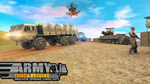 Army Simulator Truck games 3D screenshot