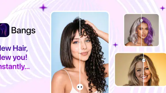 Bangs! AI Haircut & Color screenshot