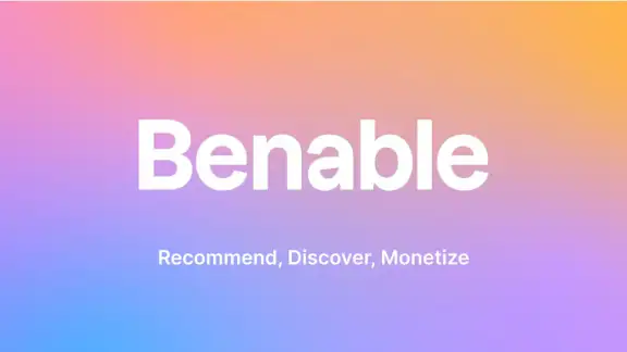Benable: for influencers & all screenshot
